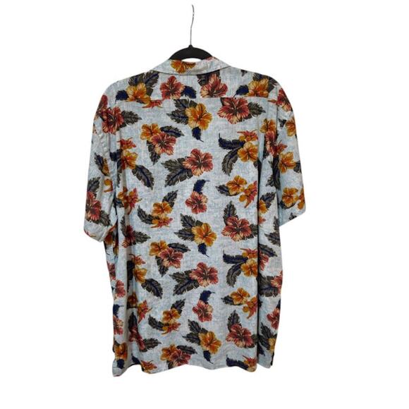 Cremieux Classics Mens Supima Cotton Shirt Size XL Blue Floral Casual Preppy - Picture 2 of 7